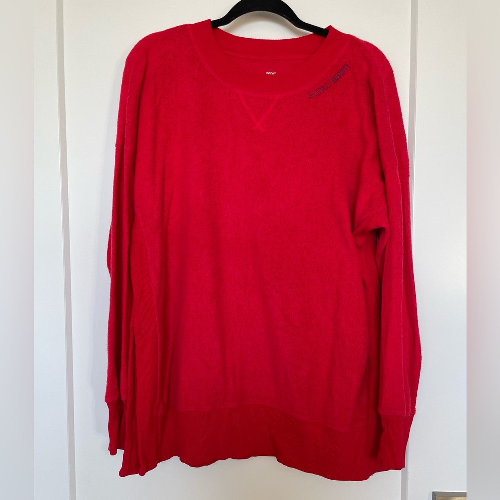 Arie Terry Cloth Style Naughty Christmas Sweater
